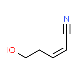 (Z)-5-Hydroxy-2-pentenenitrile Structure