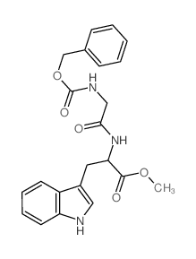 methyl 3-(1H-indol-3-yl)-2-[(2-phenylmethoxycarbonylaminoacetyl)amino]propanoate结构式