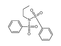 N-(benzenesulfonyl)-N-propylbenzenesulfonamide结构式