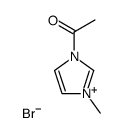 1-acetyl-3-methyl-1H-imidazol-3-ium bromide Structure