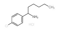Benzenemethanamine,4-chloro-a-pentyl-, hydrochloride (1:1) Structure