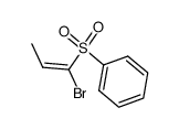 ((E)-1-Bromo-prop-1-ene-1-sulfonyl)-benzene结构式