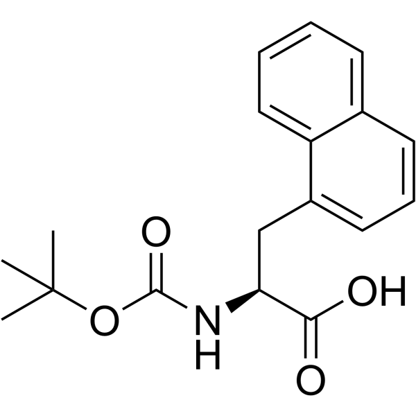 (S)-N-Boc-1-Naphthylalanine structure