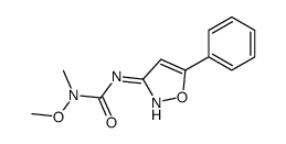 1-methoxy-1-methyl-3-(5-phenyl-1,2-oxazol-3-yl)urea Structure