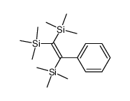 1-phenyl-1,2,2-tris(trimethylsilyl)ethylene结构式