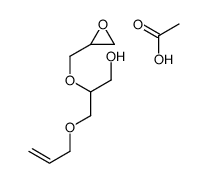acetic acid,2-(oxiran-2-ylmethoxy)-3-prop-2-enoxypropan-1-ol结构式