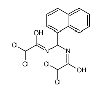 2,2-dichloro-N-[[(2,2-dichloroacetyl)amino]-naphthalen-1-ylmethyl]acetamide结构式