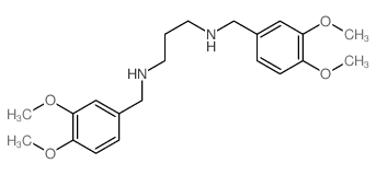 N,N-bis[(3,4-dimethoxyphenyl)methyl]propane-1,3-diamine Structure