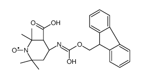Fmoc-(3S,4S)-4-amino-1-oxyl-2,2,6,6-tetramethylpiperidine-3-carboxylic Acid structure