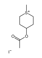 (1-methylthian-1-ium-4-yl) acetate,iodide Structure
