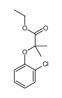 ethyl 2-(2-chlorophenoxy)-2-methylpropanoate结构式