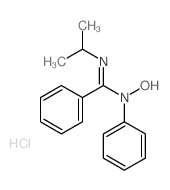Benzenecarboximidamide,N-hydroxy-N'-(1-methylethyl)-N-phenyl-, monohydrochloride (9CI) Structure