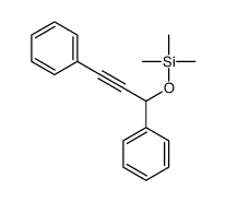 1,3-diphenylprop-2-ynoxy(trimethyl)silane Structure