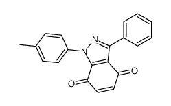 1-(4-methylphenyl)-3-phenylindazole-4,7-dione结构式