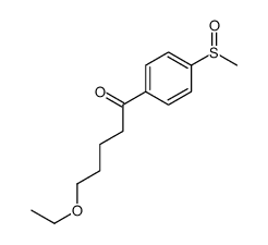 5-ethoxy-1-(4-methylsulfinylphenyl)pentan-1-one结构式