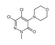 5,6-dichloro-2-methyl-4-morpholin-4-ylpyridazin-3-one Structure
