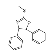 (4S,5S)-2-methylsulfanyl-4,5-diphenyl-4,5-dihydro-1,3-oxazole Structure