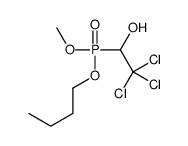 1-[butoxy(methoxy)phosphoryl]-2,2,2-trichloroethanol结构式
