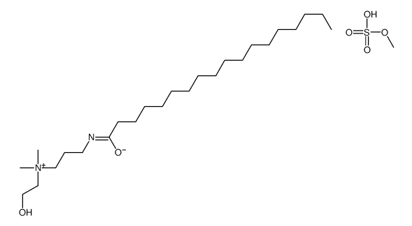 N-(2-羟乙基)-N,N-二甲基-3-[(1-氧代-十八烷基)氨基]-1-丙铵甲基硫酸酯结构式