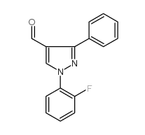 1-(2-fluorophenyl)-3-phenyl-1h-pyrazole-4-carbaldehyde structure