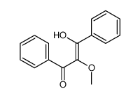 3-hydroxy-2-methoxy-1,3-diphenylprop-2-en-1-one结构式