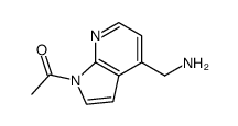 1H-Pyrrolo[2,3-b]pyridine-4-methanamine,1-acetyl- (9CI) Structure