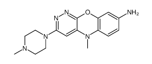 5-methyl-3-(4-methylpiperazin-1-yl)pyridazino[3,4-b][1,4]benzoxazin-8-amine结构式