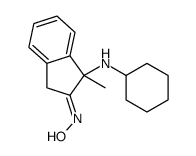 N-[3-(cyclohexylamino)-3-methyl-1H-inden-2-ylidene]hydroxylamine结构式