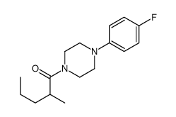1-[4-(4-fluorophenyl)piperazin-1-yl]-2-methylpentan-1-one结构式