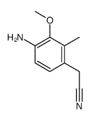 Benzeneacetonitrile, 4-amino-3-methoxy-2-methyl- (9CI)结构式