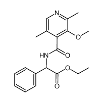 (3-methoxy-2,5-dimethyl-isonicotinoylamino)-phenyl-acetic acid ethyl ester结构式