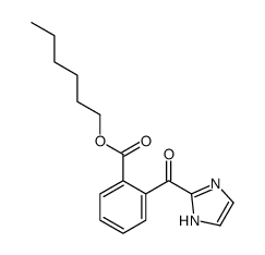 hexyl 2-(1H-imidazole-2-carbonyl)benzoate结构式
