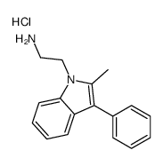 2-(2-methyl-3-phenylindol-1-yl)ethanamine,hydrochloride Structure