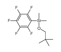 Dimethyl(2,3,4,5,6-pentafluorophenyl)silyl neopentyl ether结构式