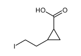 2-(2-iodoethyl)cyclopropane-1-carboxylic acid结构式
