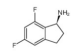 (S)-5,7-DIFLUORO-INDAN-1-YLAMINE Structure