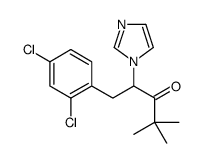 1-(2,4-dichlorophenyl)-2-imidazol-1-yl-4,4-dimethylpentan-3-one结构式