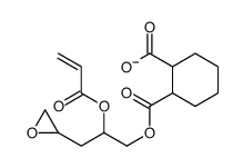 2-[3-(oxiran-2-yl)-2-prop-2-enoyloxypropoxy]carbonylcyclohexane-1-carboxylate结构式