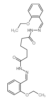 Hexanedioic acid,1,6-bis[2-[(2-ethoxyphenyl)methylene]hydrazide] picture