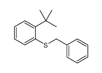 1-benzylsulfanyl-2-tert-butylbenzene结构式