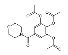 [2,3-diacetyloxy-5-(morpholine-4-carbonyl)phenyl] acetate结构式