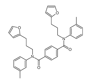 N,N'-Bis-(3-furan-2-yl-propyl)-N,N'-di-m-tolyl-terephthalamide结构式