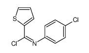 N-(4-chlorophenyl)thiophene-2-carboximidoyl chloride Structure