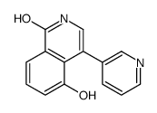 5-hydroxy-4-pyridin-3-yl-2H-isoquinolin-1-one结构式