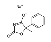 sodium,5-methyl-4-oxo-5-phenyl-1,3-oxazol-2-olate结构式