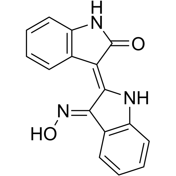 Indirubin-3′-oxime structure