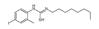 1-(4-iodo-2-methylphenyl)-3-octylthiourea结构式