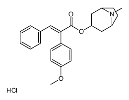(8-methyl-8-azoniabicyclo[3.2.1]octan-3-yl) (E)-2-(4-methoxyphenyl)-3-phenylprop-2-enoate,chloride Structure