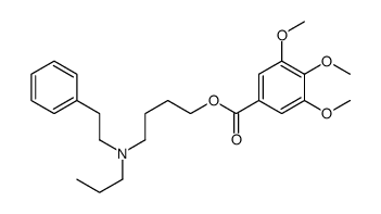 3,4,5-Trimethoxybenzoic acid 4-(N-phenethyl-N-propylamino)butyl ester结构式