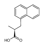 (S)-2-methyl-3-(1-naphthyl)propionic acid结构式